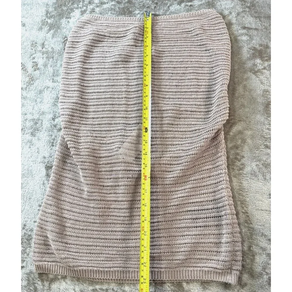 Guess Halter Top Womens Size L Champagne Color SL Rhea Cowl Neck Milk Tea - Picture 7 of 16